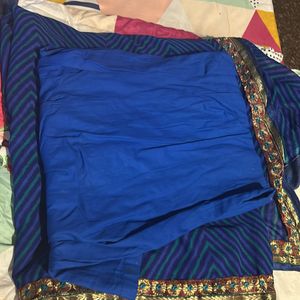 Saree With Skirt And Blouse