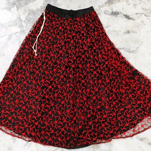 Ruby Night Black and Red Skirt