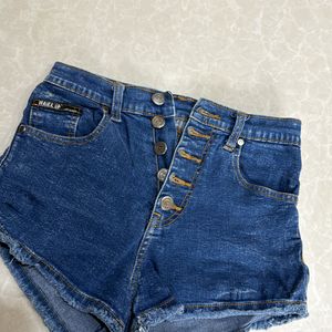 High waist Denim Shorts