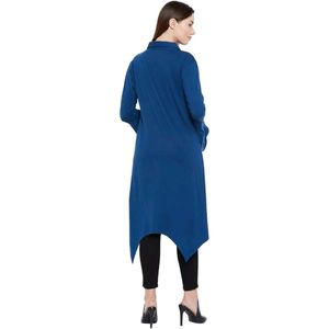 Royal Blue Colour Bell Sleeve Shrug