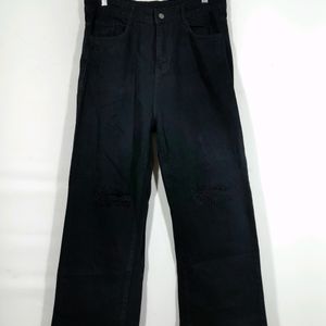 Black Wide Leg Jeans (Women)