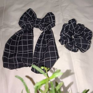 A Black Bow And Scrunchie