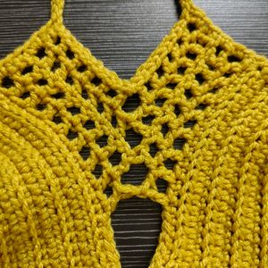 Handmade Boho Crochet Bralette Crop Top