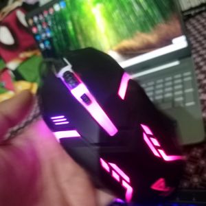 Gaming Led Baclit Mouse USB Wires