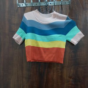 Rainbow Crop Top