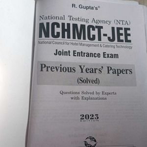 NCHMCT-JEE Joint Entrance Exam Book