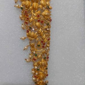 Golden Kamarpata With Diamond Work