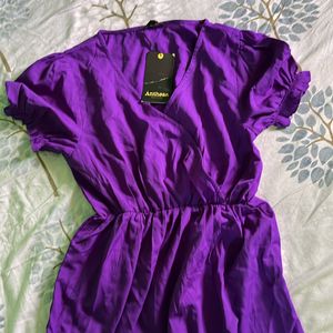 Brand New Antheaa Purple Dress