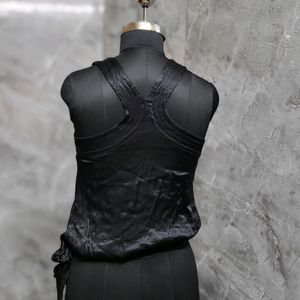 Black Side Knot Cami Top