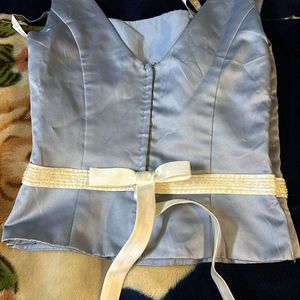 Blue Corset Top