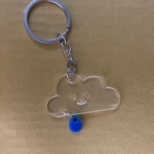 Cute Cloud Transparent Keychain