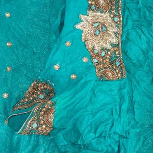 Heavy work Bridal Wear Saree used twice.