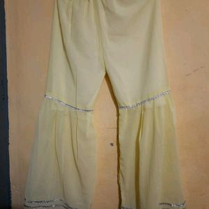 Pretty Yellow Kurta Sharara Set