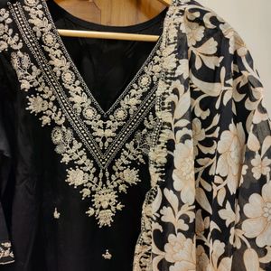 Premium Stitched Suit With Dupatta & Afghani Pant