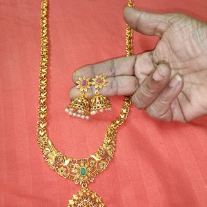 Antique Haaram With Earrings