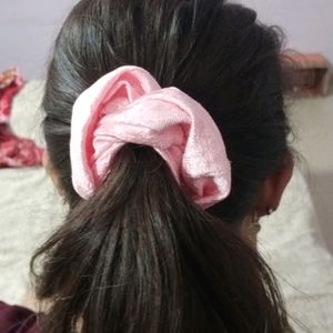 Aesthetic Pink Scrunchie