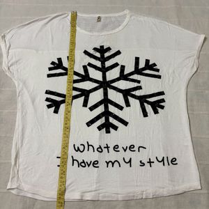 Casual Off-white Tshirt.