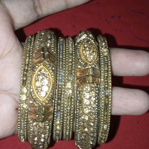 Golden Bangles Set❤️🤗