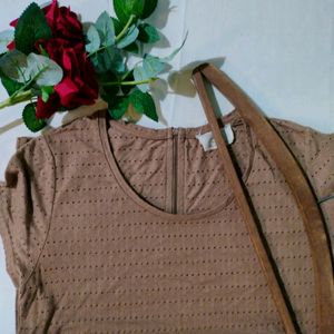 Orginal Zara Basics Brown Top