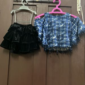 Kids Set Top& Skirt