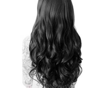 2 Black Curly Extension Hair Extensions