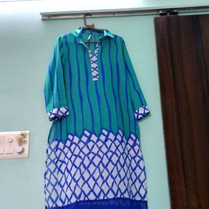 Vibrant Sea-Green Kurta