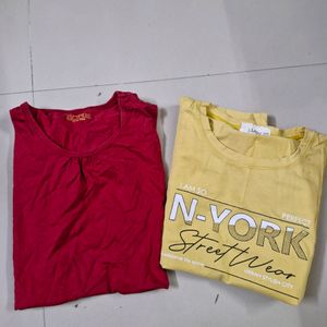 Combo Of 2 Tshirt For Girls