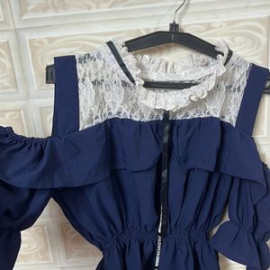 Dark blue cute top