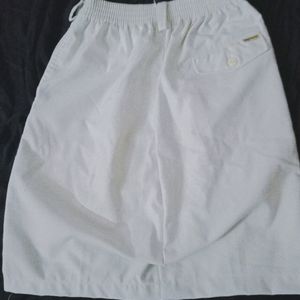 Yk2 white denim Short Skirt