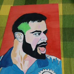 Virat Kohli Handmade Pop Art