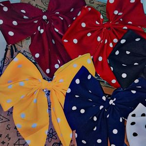 Polka Dot Hair Bows