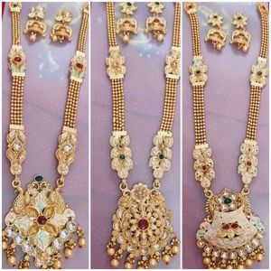 Rajwadi Long Necklace Set