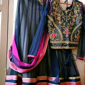 Girls Lehenga,Ethnic Wear, Embroidery  Stone Work