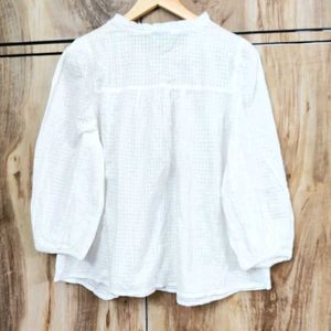 Offwhite Enbroidery Work Top Size-42