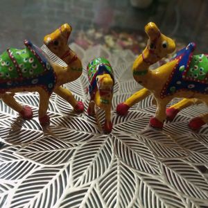 Home Decor Items- Camels And Plant