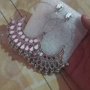 Silver Mirror Earring