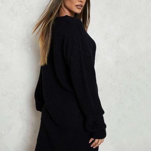 Crew Neck Jumper Dress