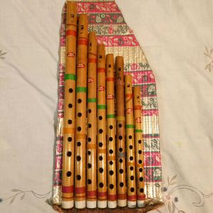 BAMBOO FLUTE Set Of 8 Pieces