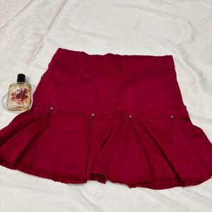 Red Mini Skirt