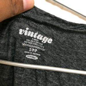 Vintage Charcoal Short Sleeve T Shirt