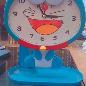 Doraemon Kids Room Clock With Stand (Full Working)