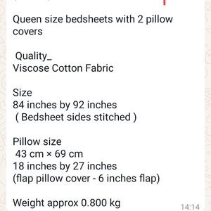 Bedsheet New Brand Not Used