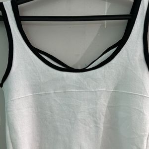 OFF WHITE VEST TOP