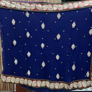 Royal Blue Exclusive Wedding Saree