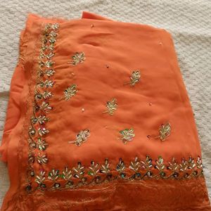 Unstiched Lahenga Choli Fabric With Dupatta