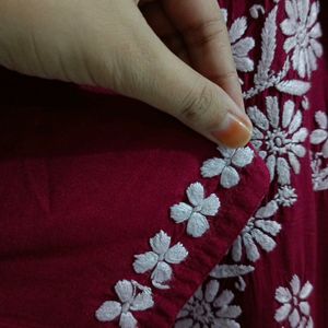 Lucknowi Chikankari With Handwork