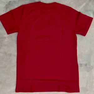 Brand New Cotton Bike Printed Red Mens Tshirts