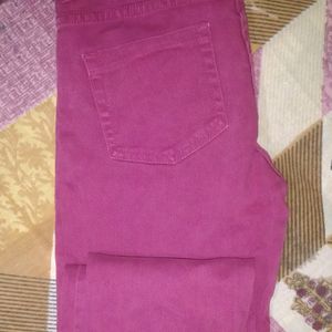 Pink Denim Jeans