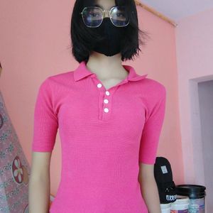 Korean Style Pink T Shirt