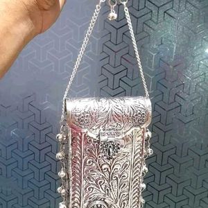 Hand Carved Antique German Silver Clutch Bags